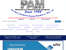 Tablet Screenshot of pamdist.com